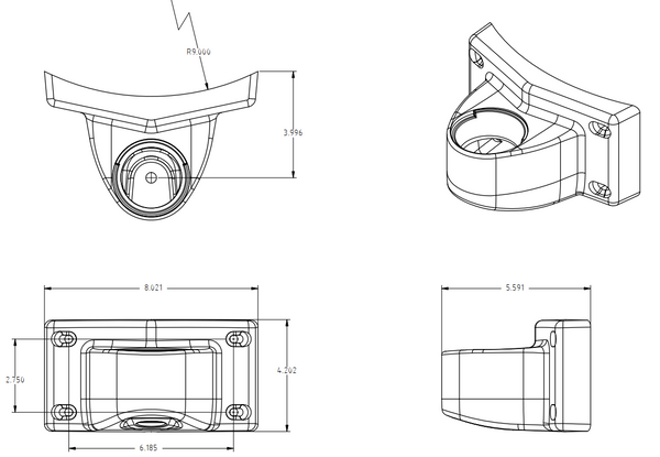 CRM853-KIT 9" Radius Class A Mount Conversion Kit