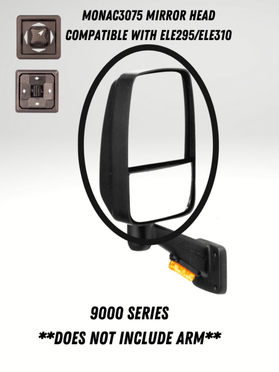 d*7様 MR ILOC Monaco/Holiday Rambler Black 9000 Series Replacement Mirror Head