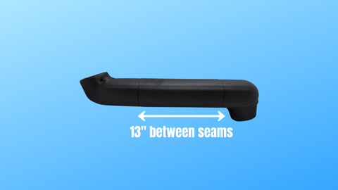 BLK-E13 Black Class A Arm without light (13" between seams)