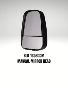 Manual 1350 Series Replacement Mirror Head (BLK-TX-1353CCM)