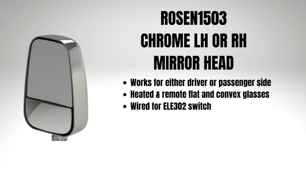 鏡 iroiro Shizuku mirror Expedited Factory Second ROSEN1503 Chrome Dual Powered Replacement